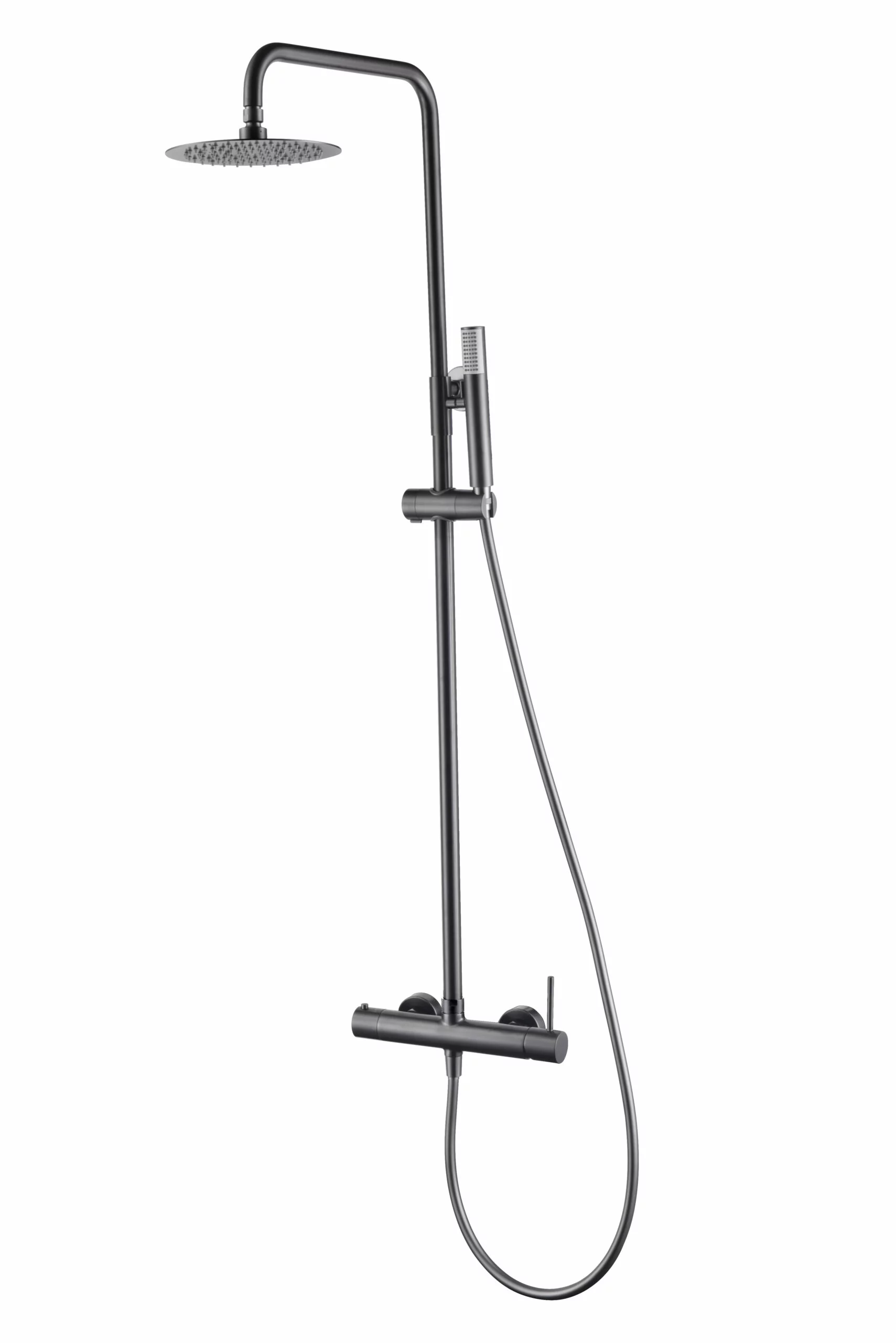 Set doccia monocomando IMEX Monza Black Gun Metal