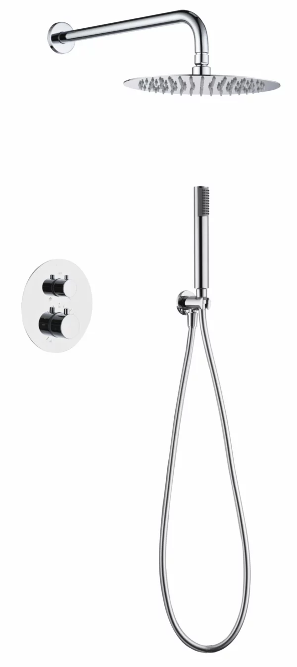 Set doccia termostatico da incasso IMEX Monza cromo