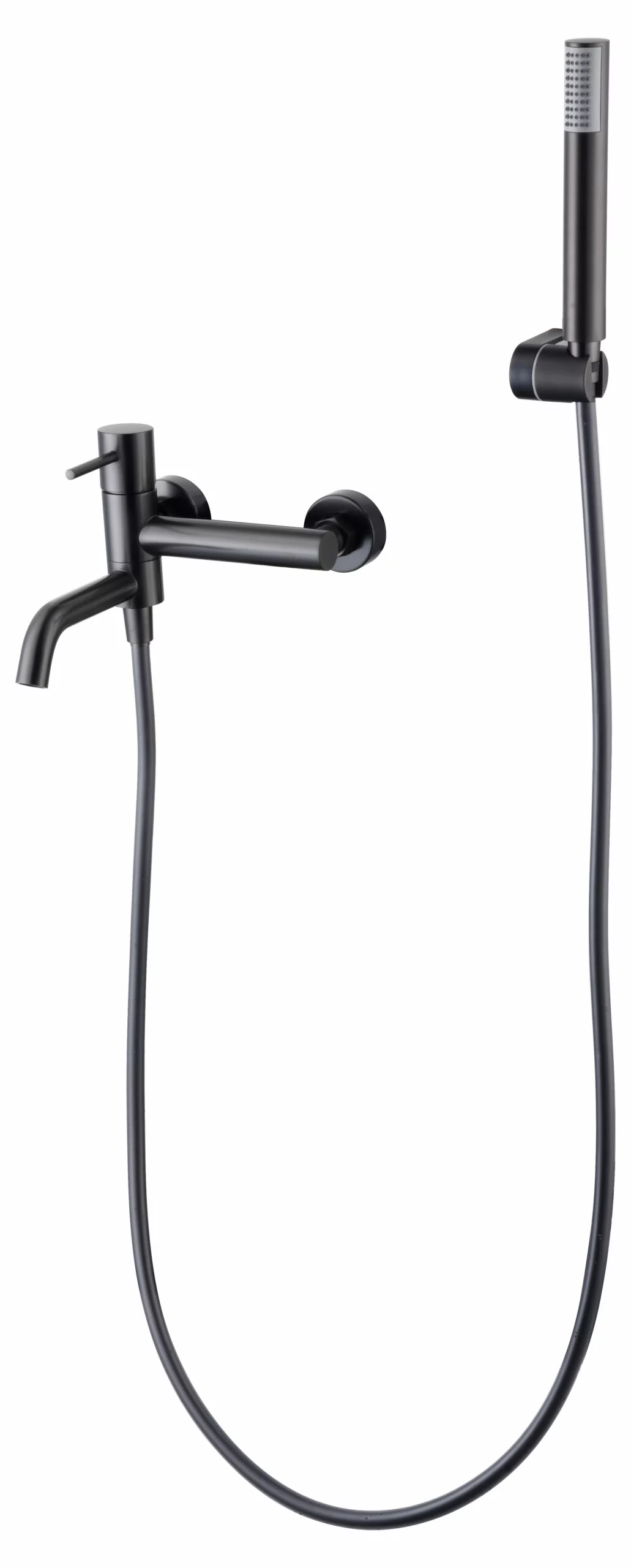 Kit vasca/doccia monocomando IMEX Monza Black Gun Metal